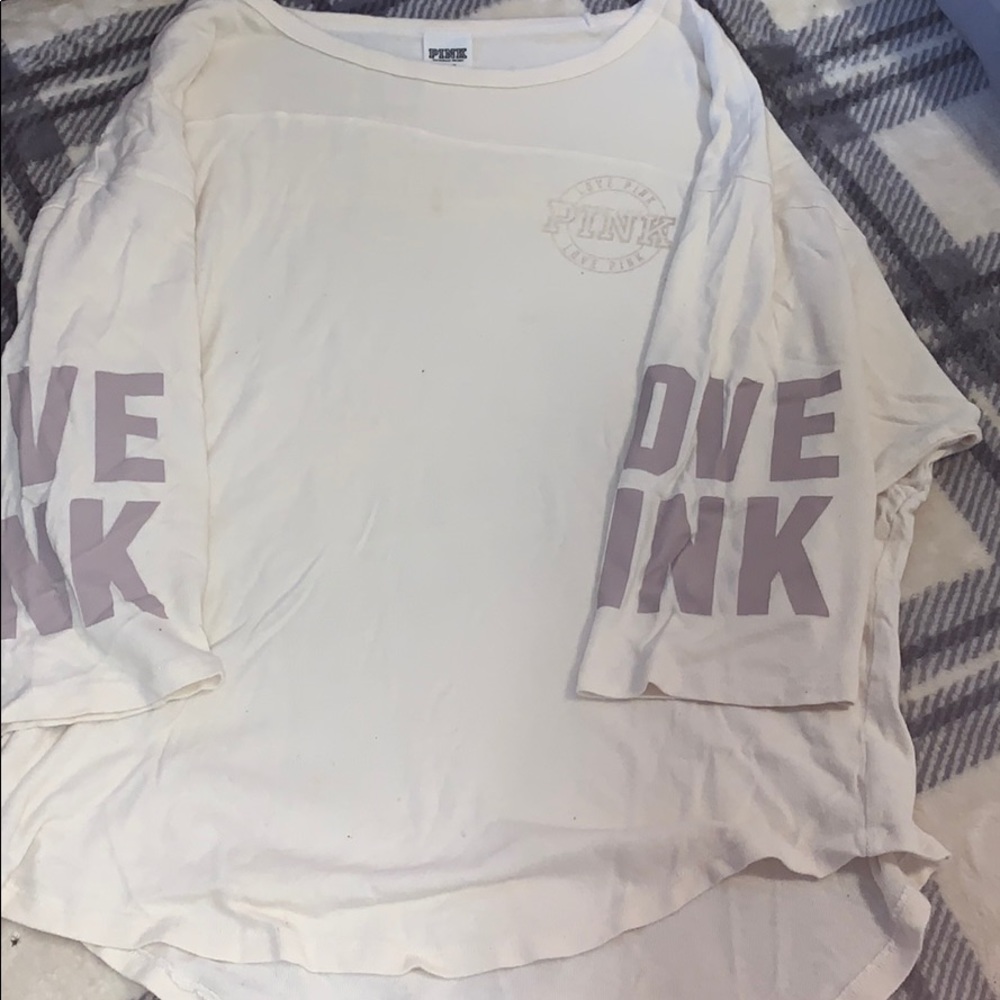 Pink 1/4 sleeve shirt